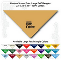 22"x22"x29" Tan Custom Printed Imported 100% Cotton Pet Bandanna